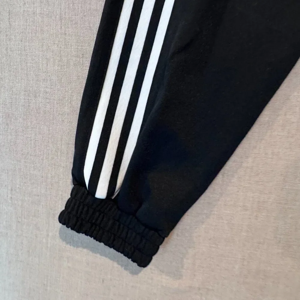 Adidas Originals XS Black Track Pants Joggers NWT 3 Stripes Trefoil Logo
